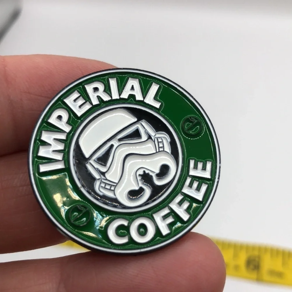 3/$25 “Imperial Coffee” Star Wars meets Starbucks Pin Badge Brooch Unisex